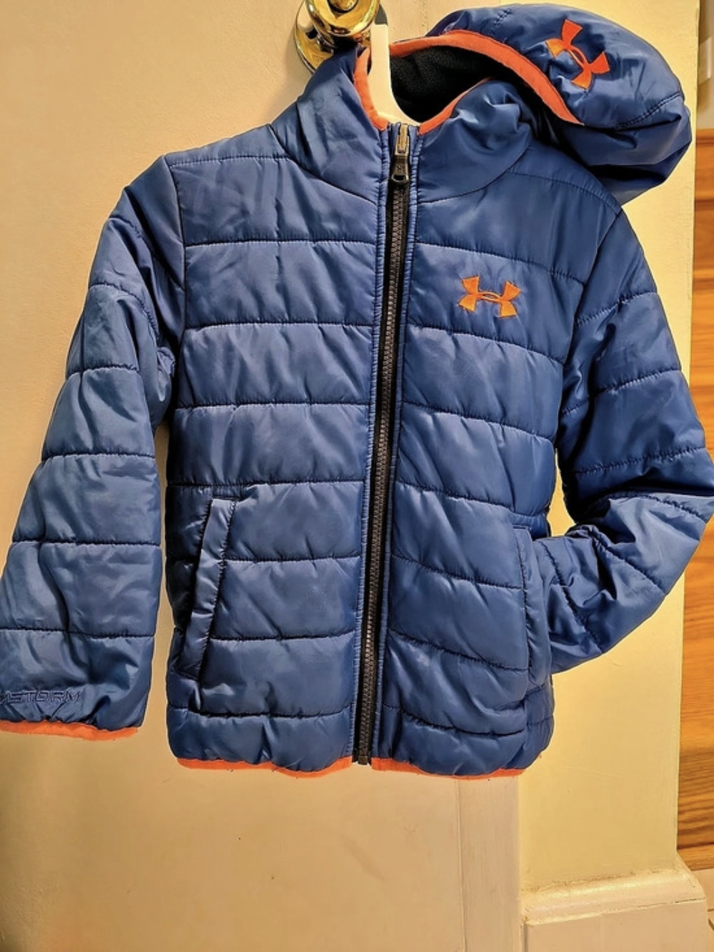 Under Armour UA Pronto Reversible Puffer Jacket Blue & Orange